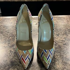 Christian Louboutin So Kate Chevron Cork Pump Limited edition